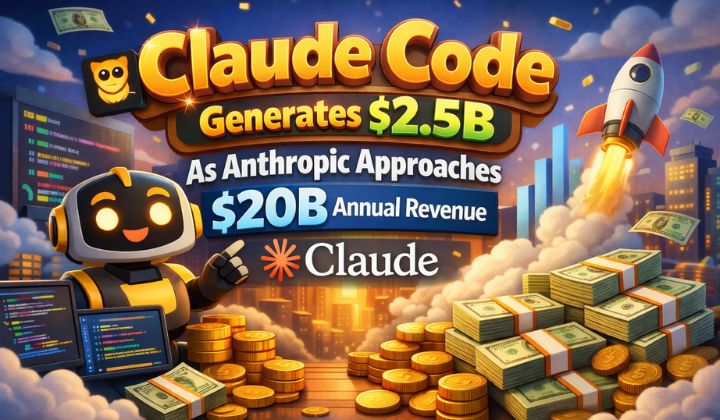 Claude Code Generates $2.5B As Anthropic Approaches $20B Annual Revenue
