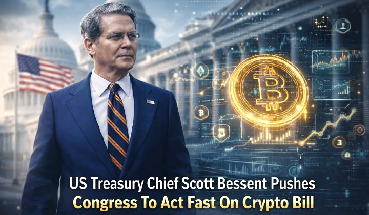 US Treasury Chief Scott Bessent Pushes Congress To Act Fast On Crypto Bill