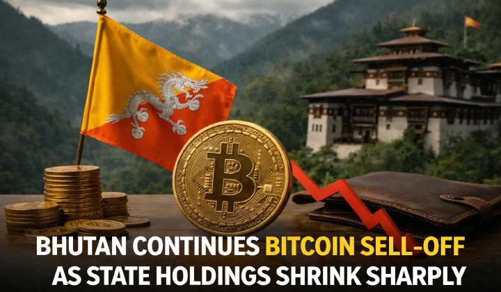 Bhutan Continues Bitcoin Sell-off As State Holdings Shrink Sharply