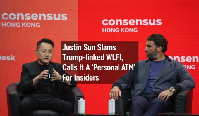 Justin Sun Slams Trump-linked WLFI, Calls It A 'Personal ATM' For Insiders