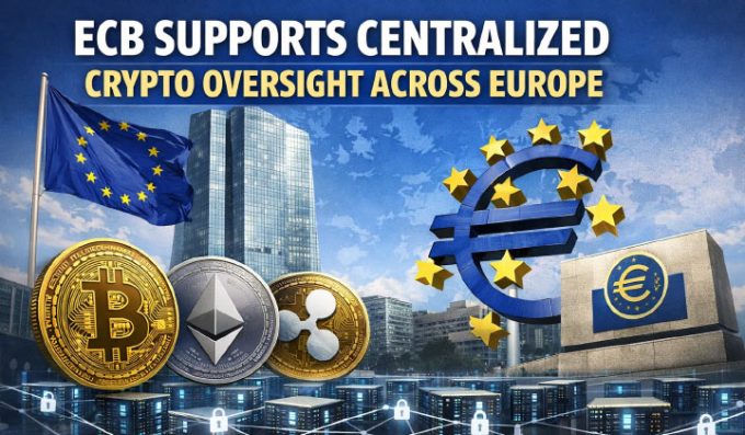 ECB Supports Centralized Crypto Oversight Across Europe