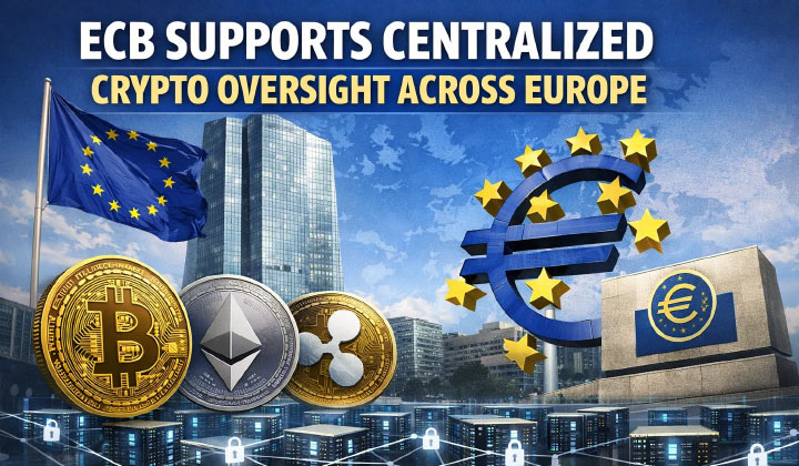 ECB Supports Centralized Crypto Oversight Across Europe