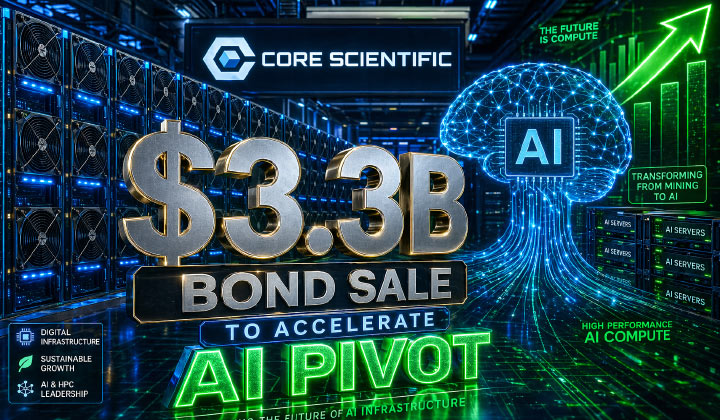 Core Scientific Targets $3.3B Bond Sale To Accelerate AI Pivot