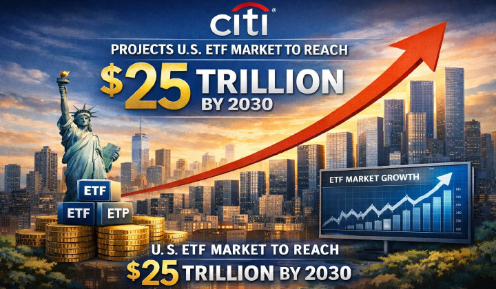Citi Projects U.S. ETF Market To Reach $25T By 2030