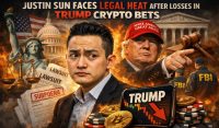 Justin Sun Faces Legal Heat After Losses In Trump-linked Crypto Bets