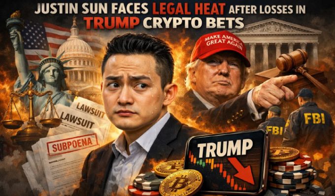 Justin Sun Faces Legal Heat After Losses In Trump-linked Crypto Bets