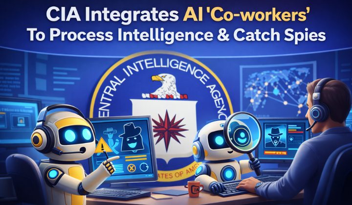 CIA AI Co-workers! U.S. CIA Integrates AI Co-workers To Detect Threats & Process Intelligence Faster