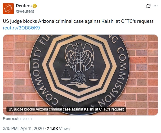 Federal Court Blocks Arizona Action Against Kalshi Event Contracts