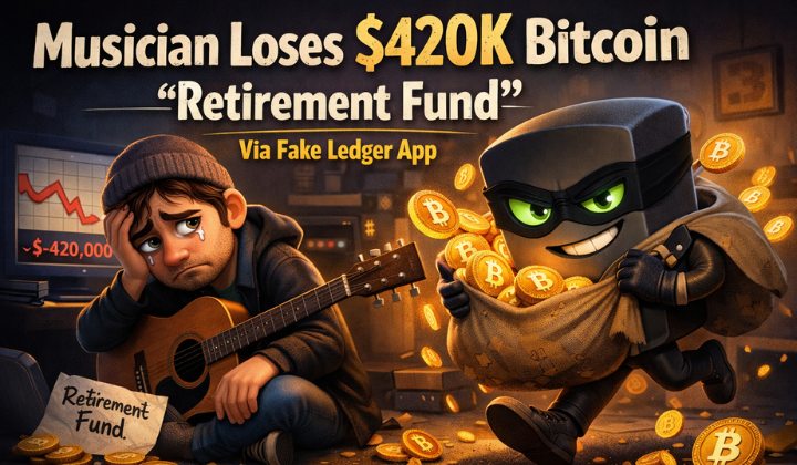 Musician Loses BTC! G.Love Loses 5.9 BTC After Entering Seed Phrase In Fake Ledger App