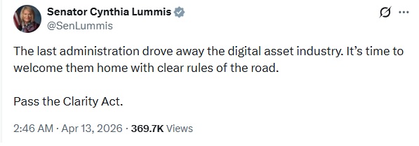 US Lawmakers Push For CLARITY Act Ahead Of 2026 Midterms