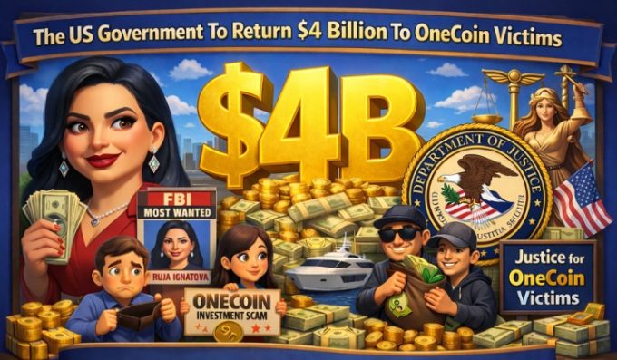 OneCoin Victims Can Now Claim Refunds As U.S. DOJ Releases $40M Fund