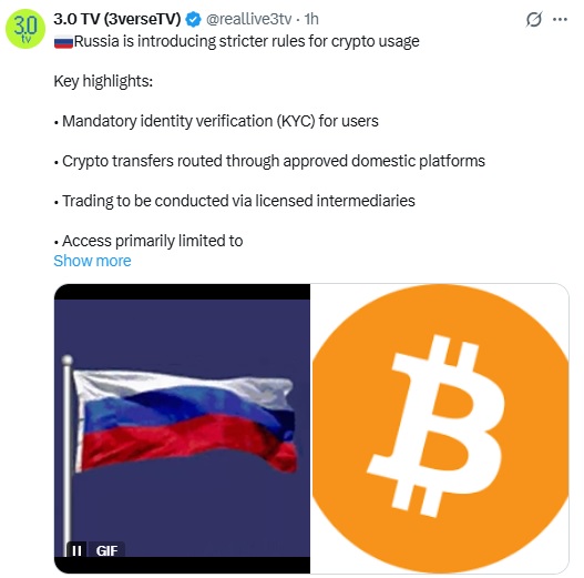 Russia Plans Strict KYC Rules To Track Crypto Activity
