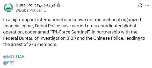 Dubai Police, US & China Avert $562M In Crypto Scam Losses, Unravel "Pig Butchering" Network