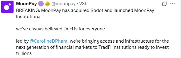 MoonPay Acquires Israeli Crypto Security Firm Sodot In $100M Stock Deal