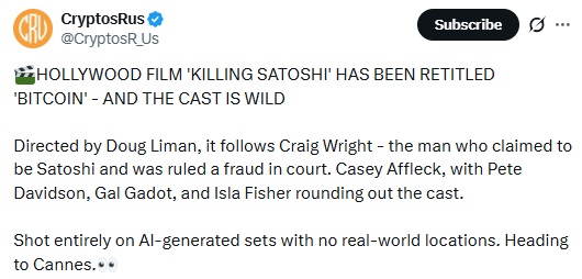 AI-powered 'Bitcoin' Film Explores Satoshi Mystery For Mainstream Audience