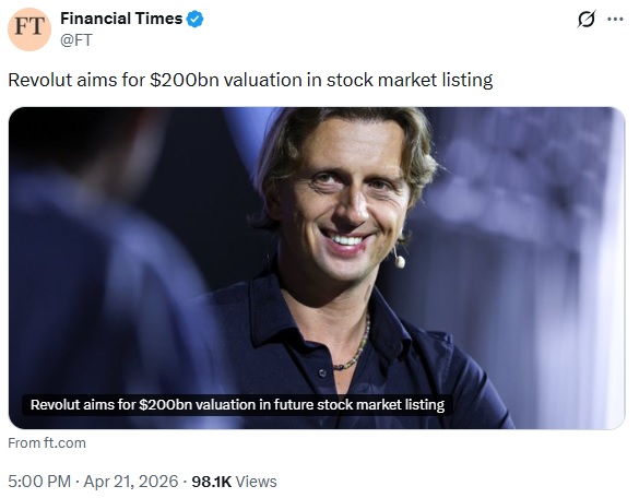 Revolut Eyes Massive $200B IPO Valuation