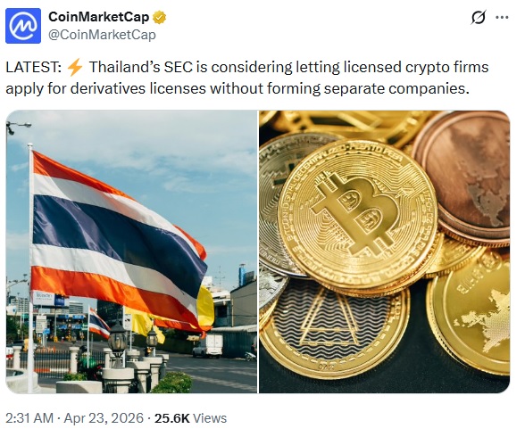 Thailand Looks To Expand Crypto Derivatives Market