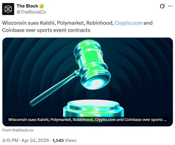 Wisconsin Takes Aim At Prediction Markets In New Lawsuits