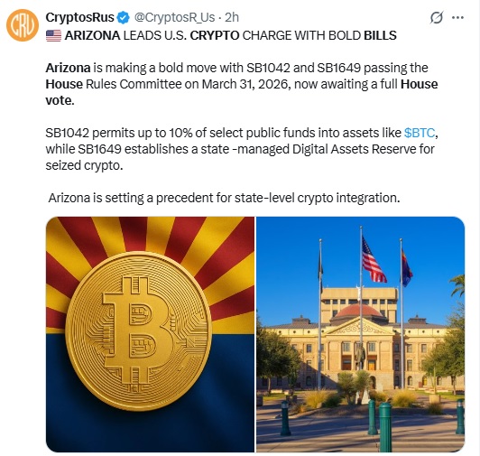 Arizona Crypto Bills Speed Toward House Vote