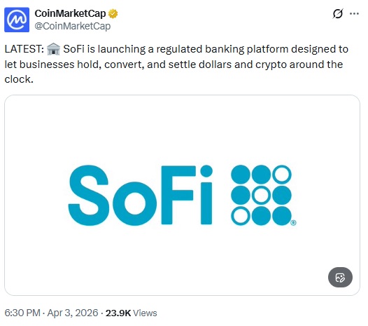 SoFi Unveils All-in-one Crypto & Fiat Banking Platform