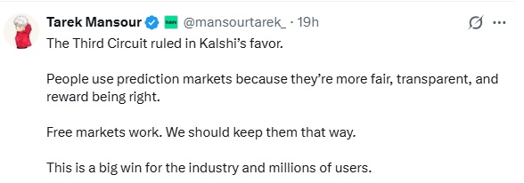 Kalshi Wins Key Court Battle Over Prediction Markets