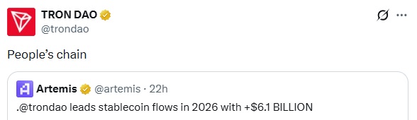 Tron Challenges Ethereum In Stablecoin Supply Race