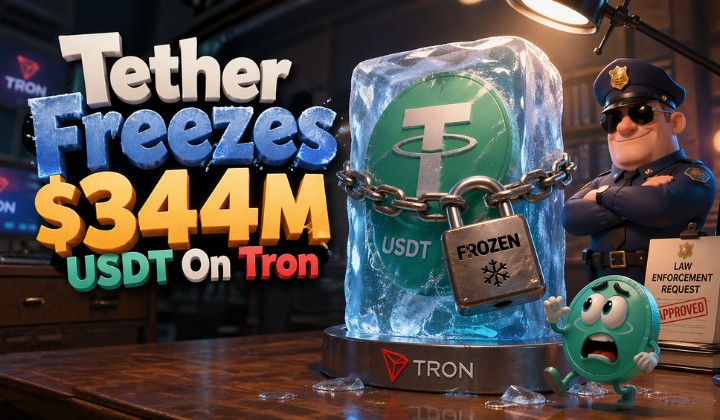 USDT Freeze Hits $344M On Tron As Tether Boosts Global Compliance Efforts