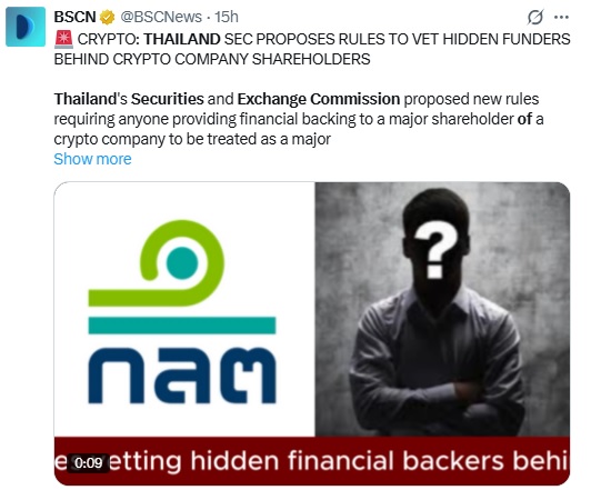 Thailand Moves to Tighten Crypto Funding Rules