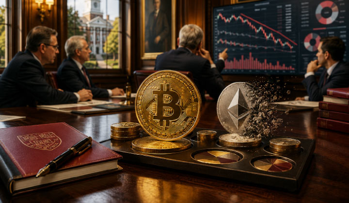 Harvard Cuts Bitcoin ETF Exposure & Exits Ethereum ETF Holdings