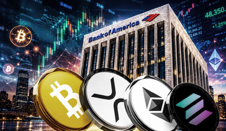 Bank Of America Reveals $53M Exposure To Bitcoin, XRP, Ethereum & Solana ETFs