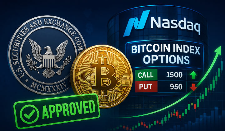 SEC Approves Nasdaq Bitcoin Index Options In Major Crypto Market Expansion