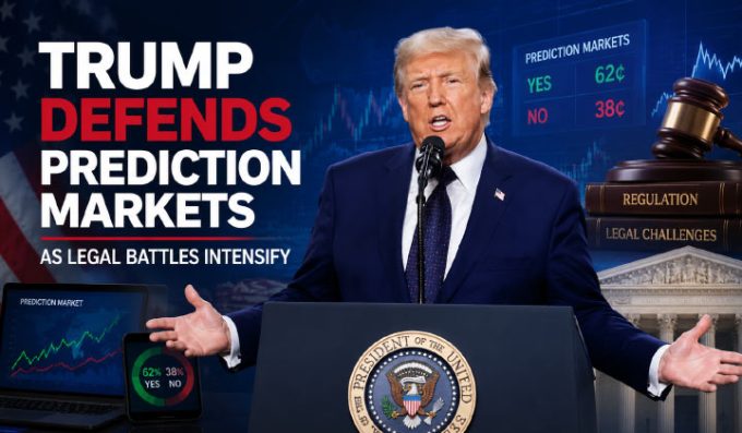 Trump Defends Prediction Markets As Legal Battles Intensify