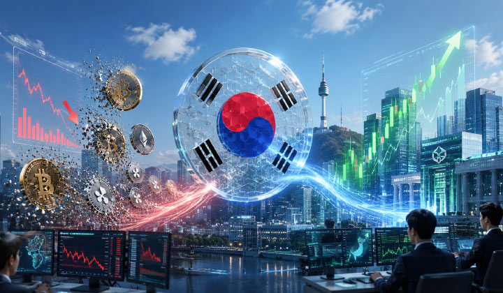 South Korea Crypto Holdings Fall 50% To $41B As Investors Shift Toward Stocks