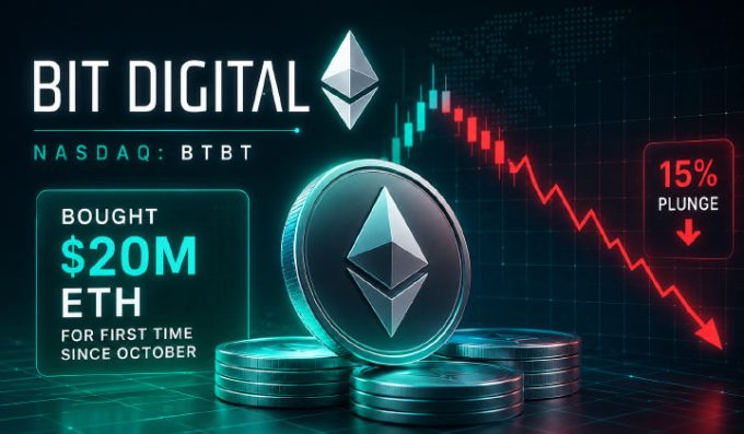 Bit Digital Bought $20M ETH For First Time Since October Before 15% Plunge