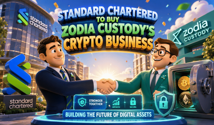 Expands Digital Asset Push! Standard Chartered To Buy Zodia Custody’s Crypto Business