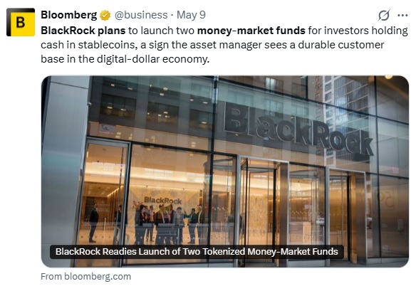BlackRock Plans Tokenized Money-market Funds On Ethereum