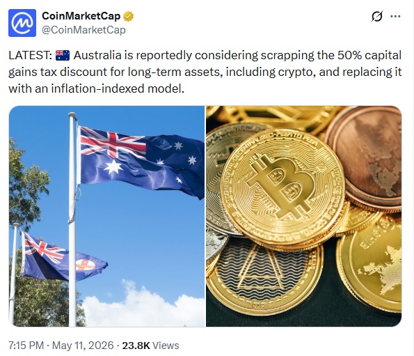 Australia Considers Crypto Tax Reform As Investor Participation Climbs