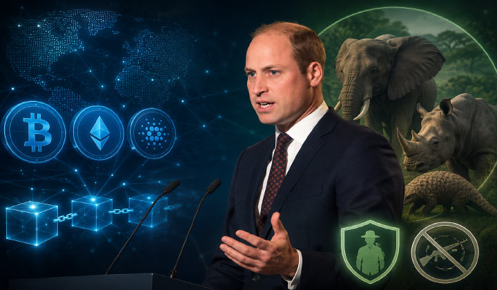 Prince William Enlists Crypto Giants Against Wildlife Trade