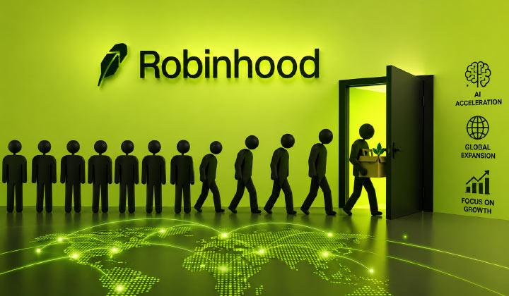 Robinhood Cuts 290 Jobs While Accelerating AI & Global Expansion