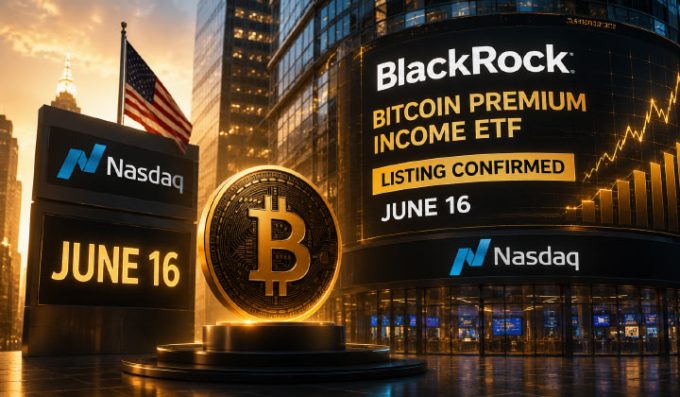 Nasdaq Confirms BlackRock Bitcoin Premium Income ETF Listing For June 16