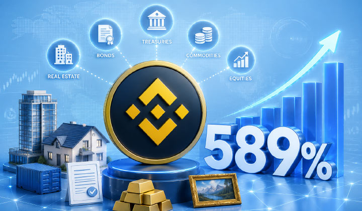 Tokenized Real-world Assets Jump 589% Despite Crypto Pullback, Binance Says