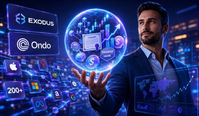 Exodus Launches Tokenized Stock Marketplace With Ondo, Adds 200+ Onchain Equities