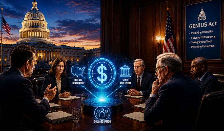 Senators Push Treasury To Include States In GENIUS Act Stablecoin Framework