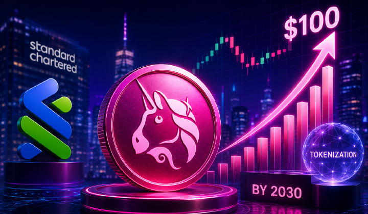 Stan Chart Predicts 3400% Rally For Uniswap (UNI) To $100 By 2030 Amid Tokenization Boom