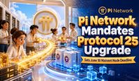 Pi Network Mandates Protocol 25 Upgrade Ahead Of June 18 Deadline For Mainnet Nodes