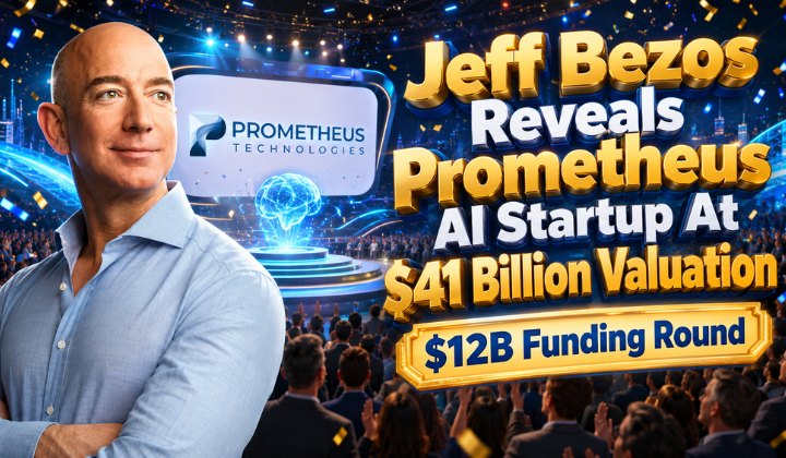 Jeff Bezos Unveils Prometheus AI Startup At $41 Billion Valuation