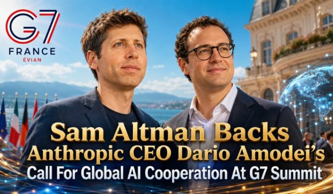 Sam Altman Backs Anthropic CEO Dario Amodei’s Call For Global AI Cooperation At G7 Summit