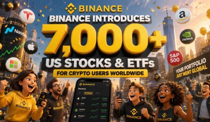 Binance Introduces 7,000+ US Stocks & ETFs For Crypto Users Worldwide