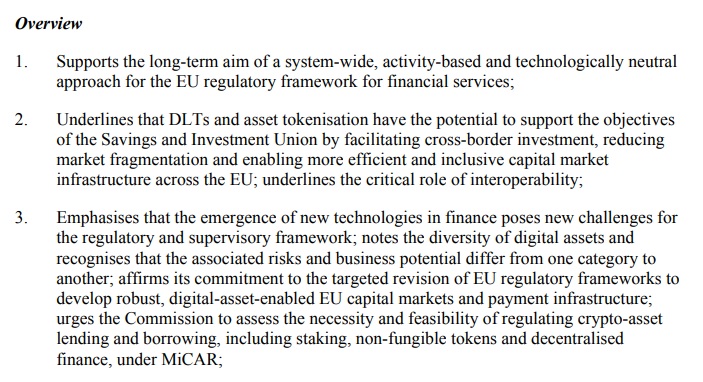 EU Lawmakers Push Review Of DeFi, Staking & NFT Rules