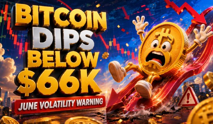 Bitcoin Falls Below $66,000 As Traders Brace For More Volatility In June
